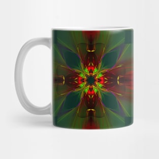 Kaleidoscope Red Green Mug